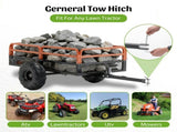 1500LBS Capacity 15 Cubic Feet Dump Cart Trailer, Heavy Duty Tow Behind Hauling & Dumping Wagon for 39189763