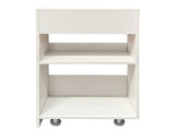 3 Tier Wooden Floor Standing Bookcase,Slide Out Drawer Storage Bookcase file cabinet,Pull Out Mobile W331P377340