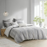 Full/Queen 3 Piece Cotton Jacquard Duvet Cover Set B03596507