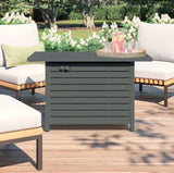 25 H x 42 W Outdoor Fire Pit Table with Lid B120142380