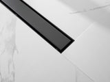 36 Inch Linear Shower Drain with 2-in-1 Flat & Tile Insert Removable Cover, 304 Stainless Steel with 81177523