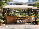 Zippered Mesh Sidewall Netting for 10' x 12' Gazebos & Canopy Tents, Replacement Screen Walls 34458424