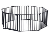 200" Adjustable Safety 8 Panels Play Yard Metal Doorways Fireplace Fence Christmas Tree Fence W206P150113