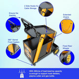 Multi-function welder trolley, MIG TIG ARC plasma cutter storage tank with 2 safety chains, portable W227P220276