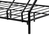 Heavy Duty Twin-Over-Full Metal Bunk Bed, Easy Assembly with Enhanced Upper-Level Guardrail, Black 87935632