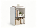 2-Cube Open Bookshelf, Freestanding Engineered Wood Storage Organizer, Vertical & Horizontal 41909889