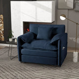 Oversized 41.73" Sofa Chair, Modern Upholstered Armchair with 1 Toss Pillow, Modular Sectional Sofa W3163P269205