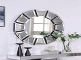 Noralie Mirrored, Faux Diamonds Accent Mirror B2726P448762