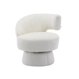 ZNTS 360 Degree Swivel Cuddle Barrel Accents, Round Armchairs with Wide Upholstered, Fluffy Fabric W395102761