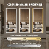 65*21in Led mirror full length,Frameless full-length mirror,Wall Mounted Mirror with W2709P268898