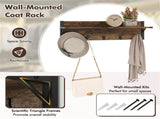 Multifunctional Entryway Storage - 5-Hook Coat Rack 2-Drawer Shoe Stand with 4 Mesh Shelves 31871415