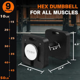 Square Dumbbell 9 in 1 Free Adjustable Dumbbell 50LBS square Dumbbell 9 in 1 Free Weights for Multi T3060P290415