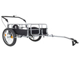 3-in-1 Heavy-Duty Bike Cargo Trailer - Upgraded 20"x2.6" Wide Fat Tires, 150lbs Capacity, Steel 35830980