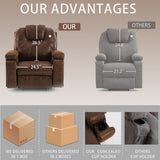 ZNTS Power Lift Recliner Chair with Massage Elderly, Overstuffed Wide Recliners, Heavy Duty and Safety W1622P196006