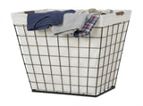 75L Rectangular Steel Wire Laundry Hamper with Removable Liner, Natural, Adult 92990725