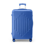 28in ABS Extra-Large Checked Luggage with Diamond Pattern & Reinforced Corners 06509675