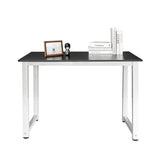 110cm Decent High Strength Wooden Computer Desk Black 47162360