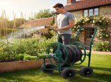 Hose Reel Cart, Hold Up to 250 ft Hose, Garden Water Hose Carts Mobile Tools with 35839756