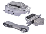 3PCS Front Lower Right Engine Mount Set Fit for BMW X1 X2 Mini Cooper Clubman Countryman F54 F55 F56 34819697