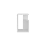 Everet 25" High 3-Tier Side Table Black White B200P286953