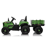 ZNTS Ride on Tractor with Trailer,12V Battery Powered Electric Tractor Toy w/Remote Control,electric car W1396124970