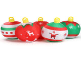 6.9 FT Lighted Christmas Inflatable Decoration, Inflatable Five Christmas Balls, Funny Blow Up Yard 92958187