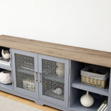 Modern Farmhouse TV Media Stand, Large Home Entertainment Console, for TV Up to 80'', with Open W1758P147679