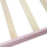 Wood Platform Bed Twin Bed Frame Mattress Foundation with Headboard and Wood Slat Support WF192440AAH