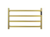 22.5" Brushed Gold Heated Towel Rack for Bathroom,Wall Mounted with Intelligent Touch Screen Timer, 35567914