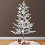 4ft Pine Tree Shape PE Material 48 Branches Green Flocking 325 Lights Warm White Two-color 8 Modes 52774934