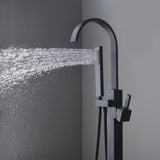 Single Handle Freestanding Tub Filler Floor Mount Bathtub Faucet with Handheld Shower W1932P172284
