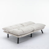Cream Convertible Folding Modern sofa Bed W570124915