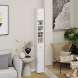 Tall Slim Bathroom Storage Cabinet, 71" Freestanding Bathroom Cabinet with 1 Drawer, 2 Doors and 4 W282P154459