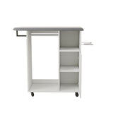 Ironing Cart with Rolling Ironing Board, Multipurpose Ironing Cabinet with Wheels, Compact Ironing W1120P217817