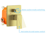 Shower System Shower Faucet Combo Set Wall Mounted with 12" Rainfall Shower Head and handheld shower 18645061