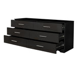 6 Drawer Double Dresser for Bedroom, Wide Storage Cabinet for Living Room Home Entryway, 38556618