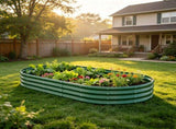 Galvanized Raised Garden Bed 8x4x1ft - Heavy Duty Metal Planter Box for Vegetables, Herbs & Flowers, W840P499239