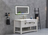 40x28 Inch LED Bathroom Mirror with Frontlit and Backlit, Wall Mounted Vanity Mirror with Smart 64246529