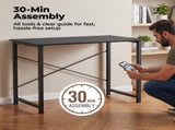 Computer 40 Inch, Modern Writing for Home Office with Storage Bag & Hook, Small Office 78437356