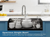 Kitchen Sink 36"x19" Multifunctional undermount Flying Rain Waterfall S304 Stainless Steel Handmade 72452196