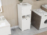 One-Compartment One-Door Tilt-Out Laundry Sorter Cabinet - White 13800451