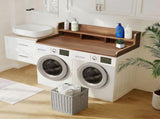 Washer Dryer Countertop with Non-slip Pads, Laundry Wood Shelf Topper with Edge, 54" Width x 27.5" W2641P446883
