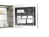 40 x 30 inch LED Lighted Bathroom Medicine Cabinet with Mirror, Sockets, Dimmable, Anti-Fog W2287P336340
