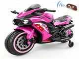 12V Electric Motorcycle for Kids, Powered Toy Motorcycle, Child Motorcycle Ride On with Light Wheels 51587563