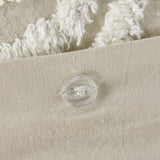 Full/Queen 3 piece Tufted Cotton duvet cover set B03597349