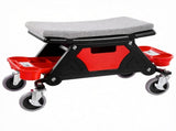 300 LBS Capacity Rolling Mechanic Stool with 4" Wheels, 3 Slide-Out Tool Trays & Drawer, Heavy Duty 91677153