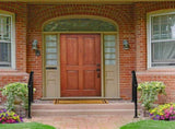 Matte Black Outdoor 2-Step Iron Handrail 88454431