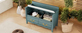 TREXM Shoe Bench with Removable Cushion, Entryway Bench with Hidden Storage for Entrance and Living N715P198567C