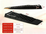 2-Piece Low Profile Car Ramp Set, 8&deg Low Entry Lift Ramps with 2.5" Lift Height, 22000 Lbs GVW 08243673