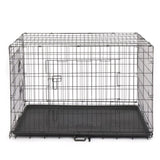 ZNTS 48" Pet Kennel Cat Dog Folding Steel Crate Animal Playpen Wire Metal 17814594